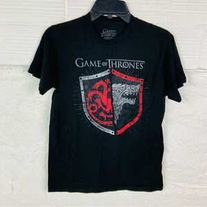 Game of Thrones Black cotton short sleeve unisex T-Shirt size small